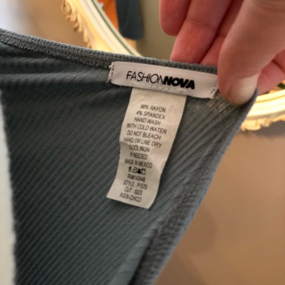 Fashion Nova Fool in love blue bodysuit - Picture 4 of 4